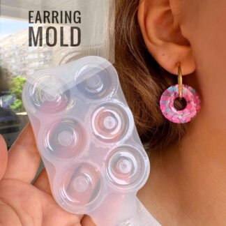 Molde de silicona para pendientes con forma de donut – 20 mm